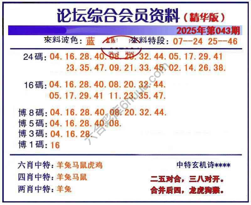 综合会员资料