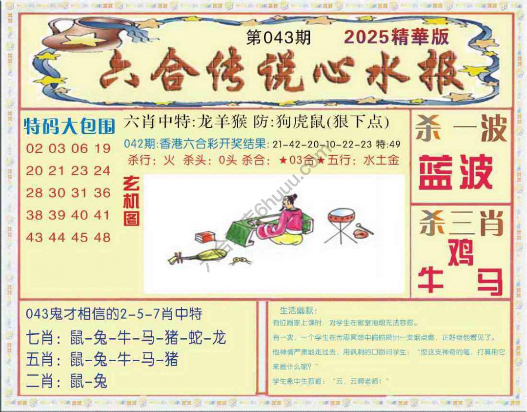 六合传说心水报