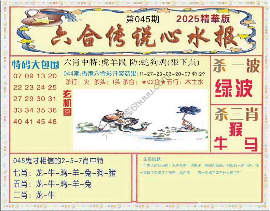 六合传说心水报