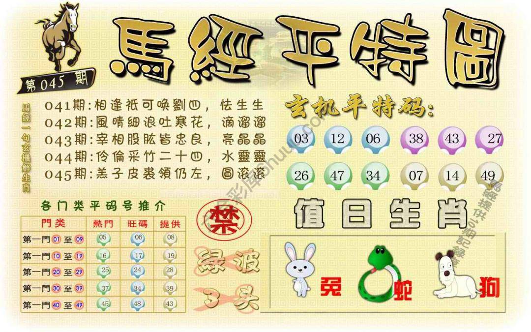 马经平特图