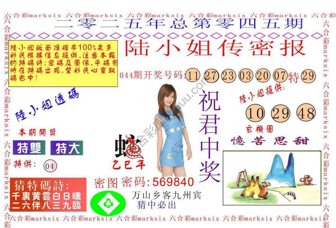 陆小姐传密