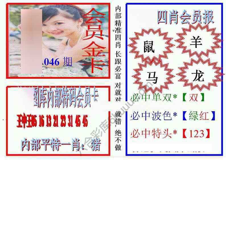马经四肖会员报