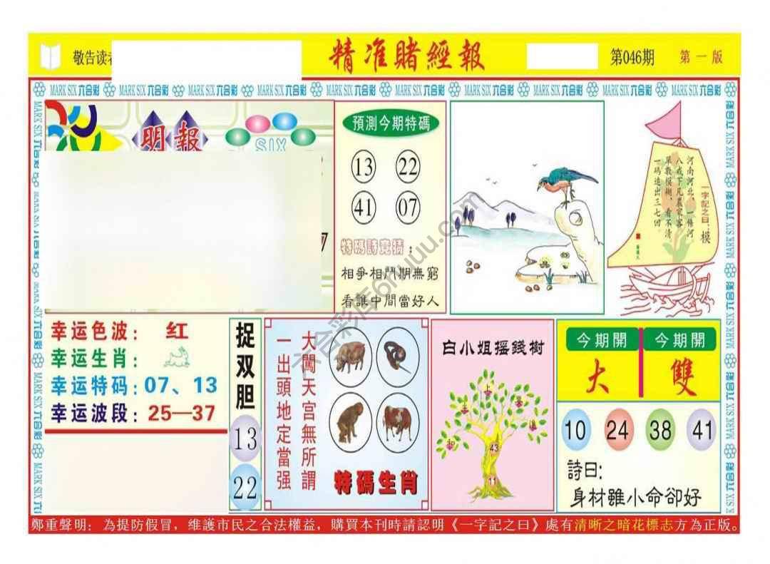 精准赌经报