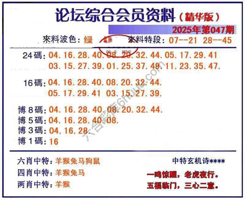 综合会员资料