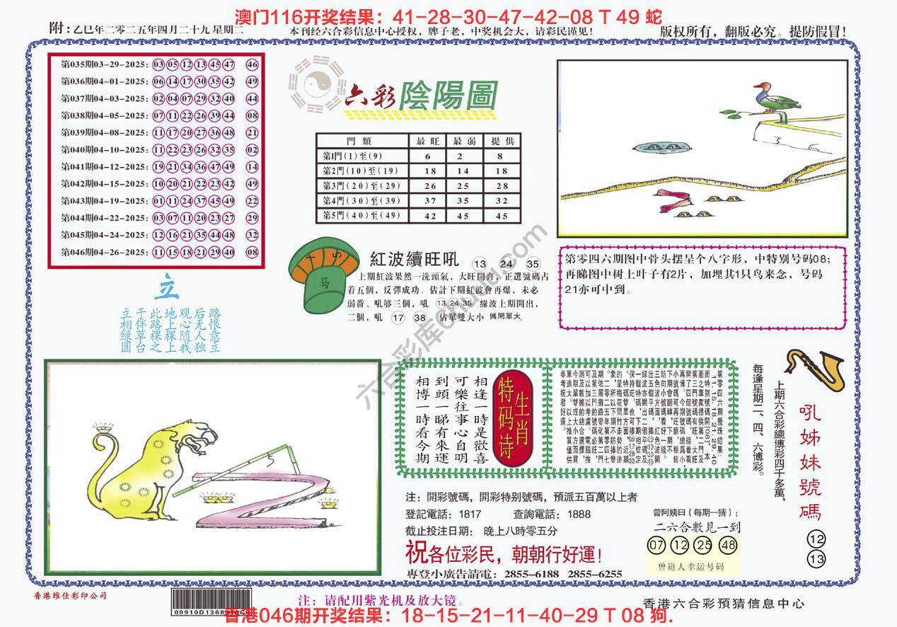 六彩阴阳图