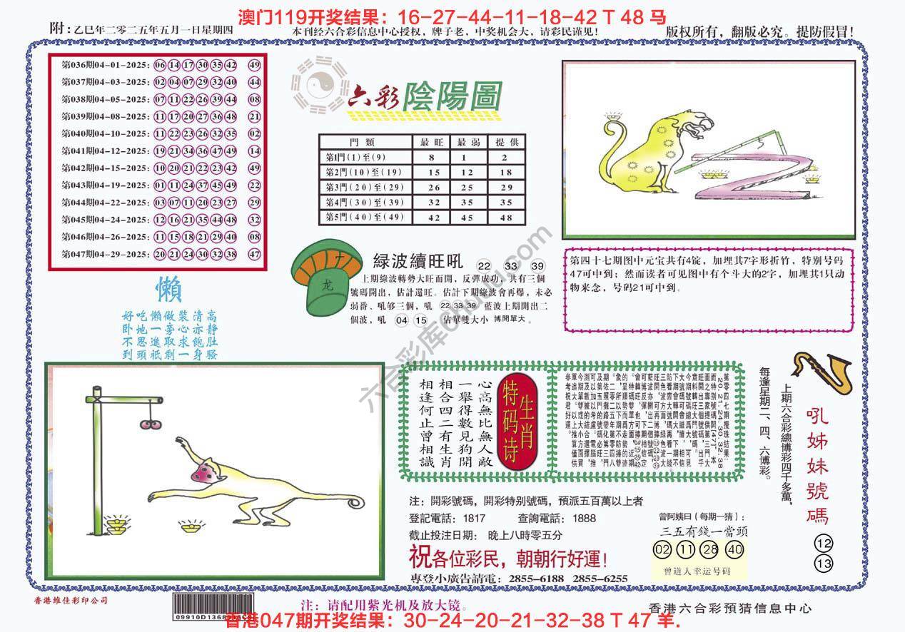 六彩阴阳图