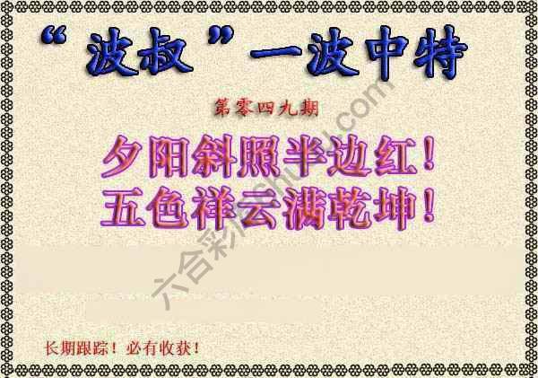 波叔一波中特