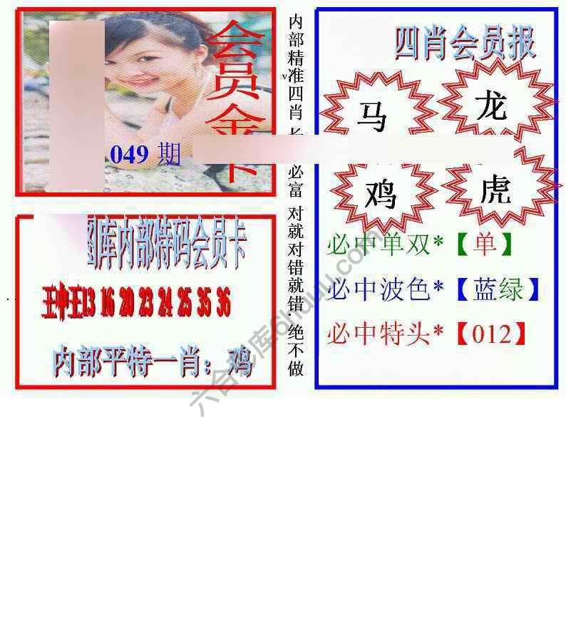 马经四肖会员报