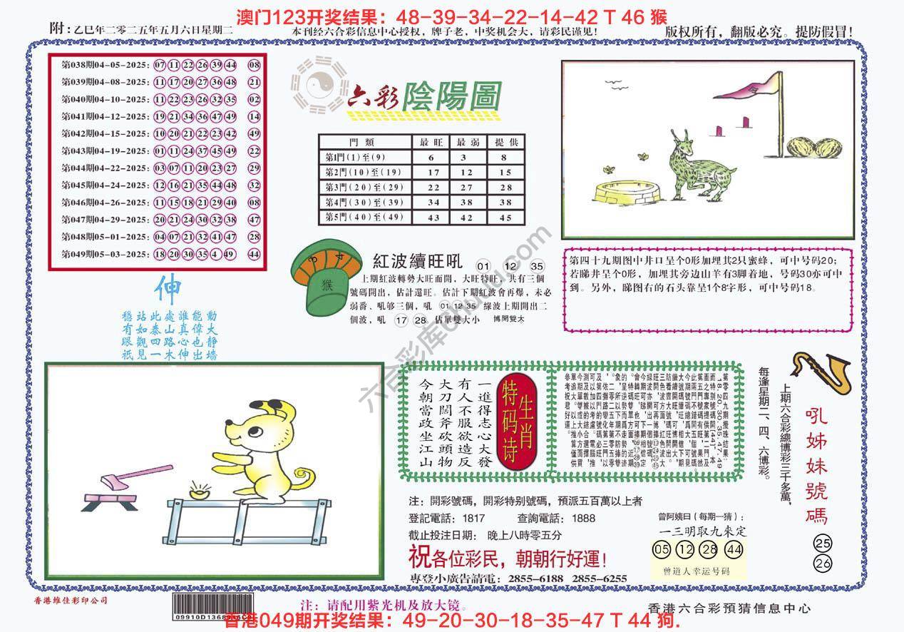 六彩阴阳图