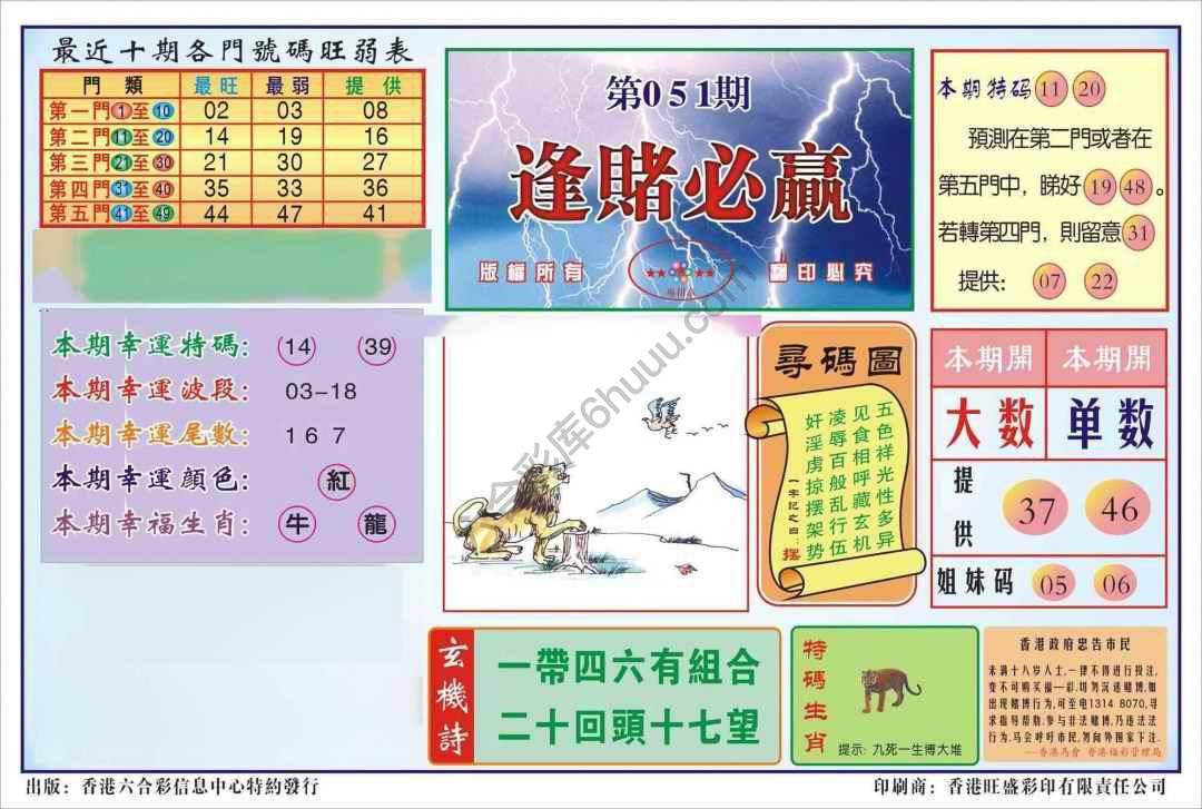 香港逢赌必羸