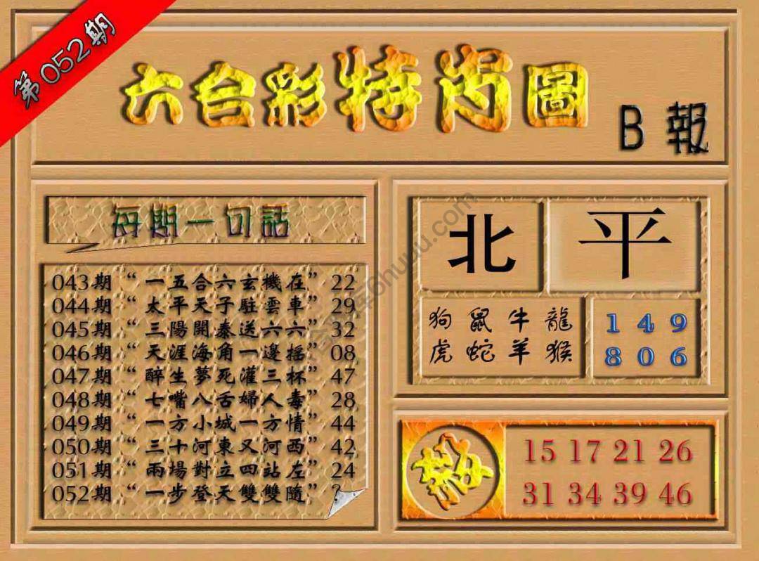 六合彩特肖图