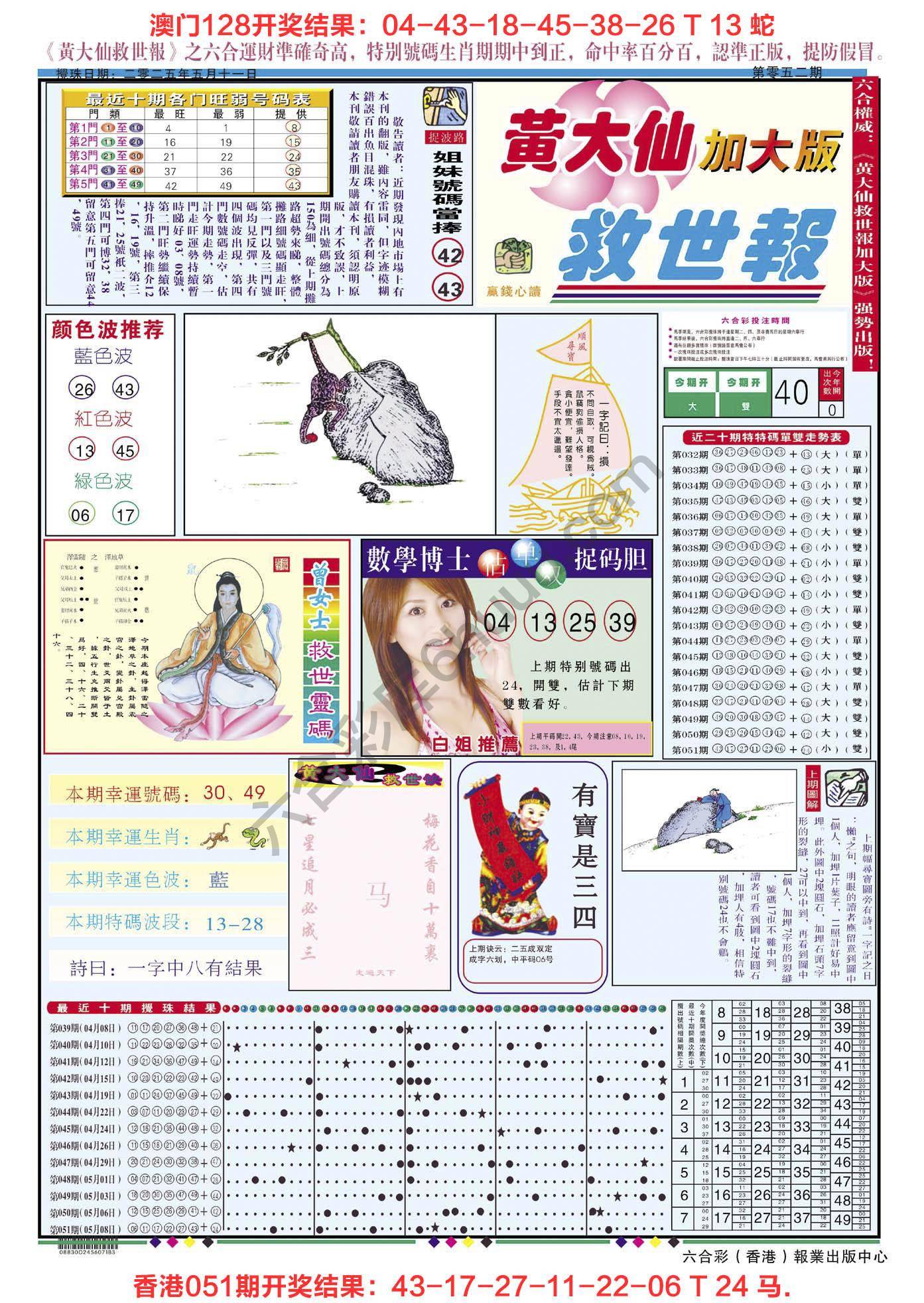 黄大仙救世报（加大版）