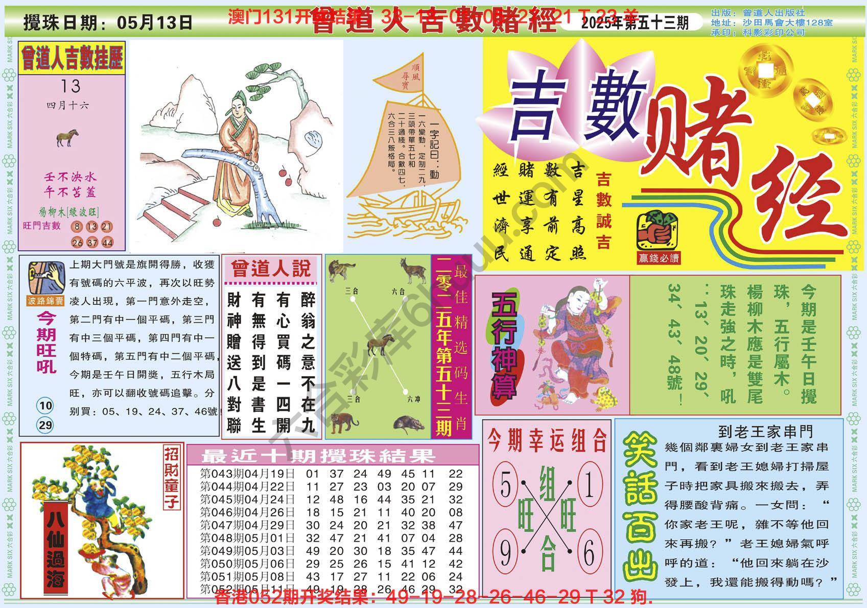曾道人吉数赌经
