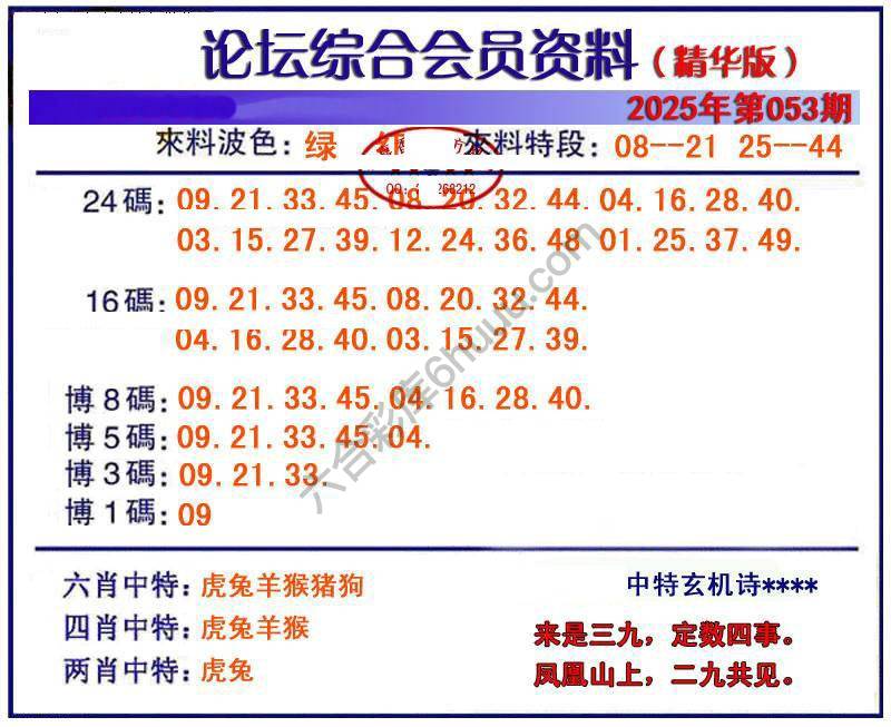 综合会员资料