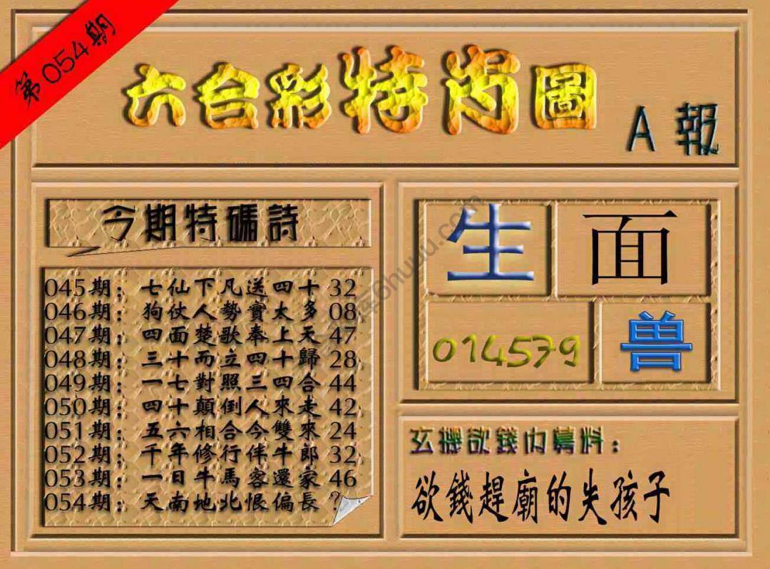 六合彩特肖图
