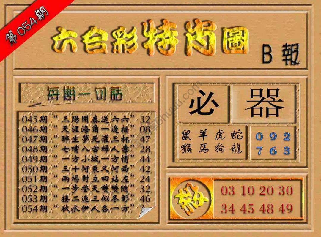 六合彩特肖图