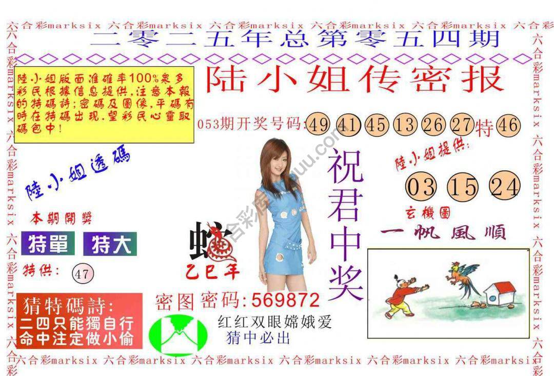 陆小姐传密