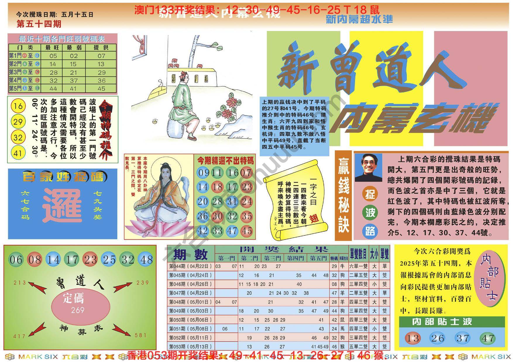 新曾道人内幕玄机
