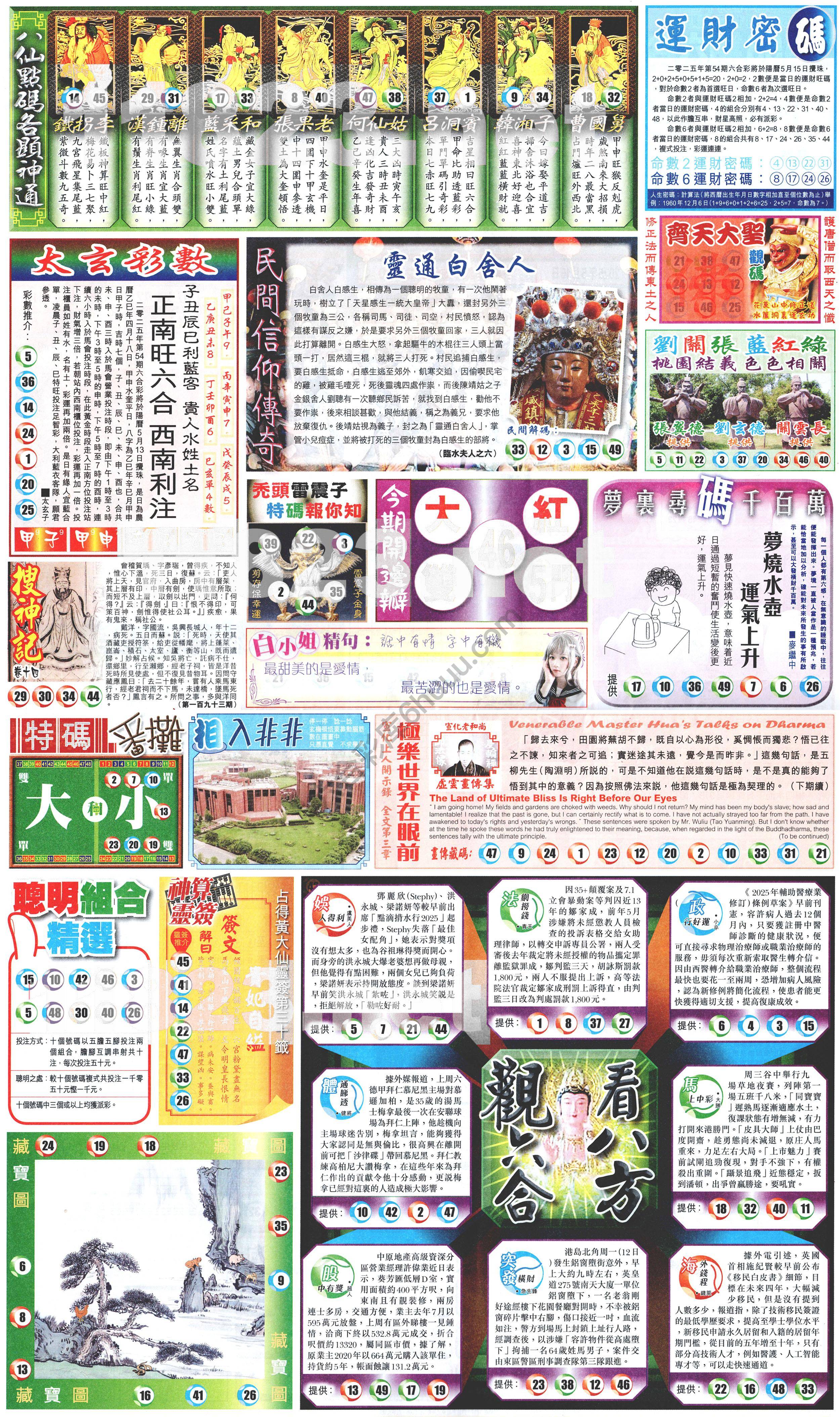 新报六合彩玄机