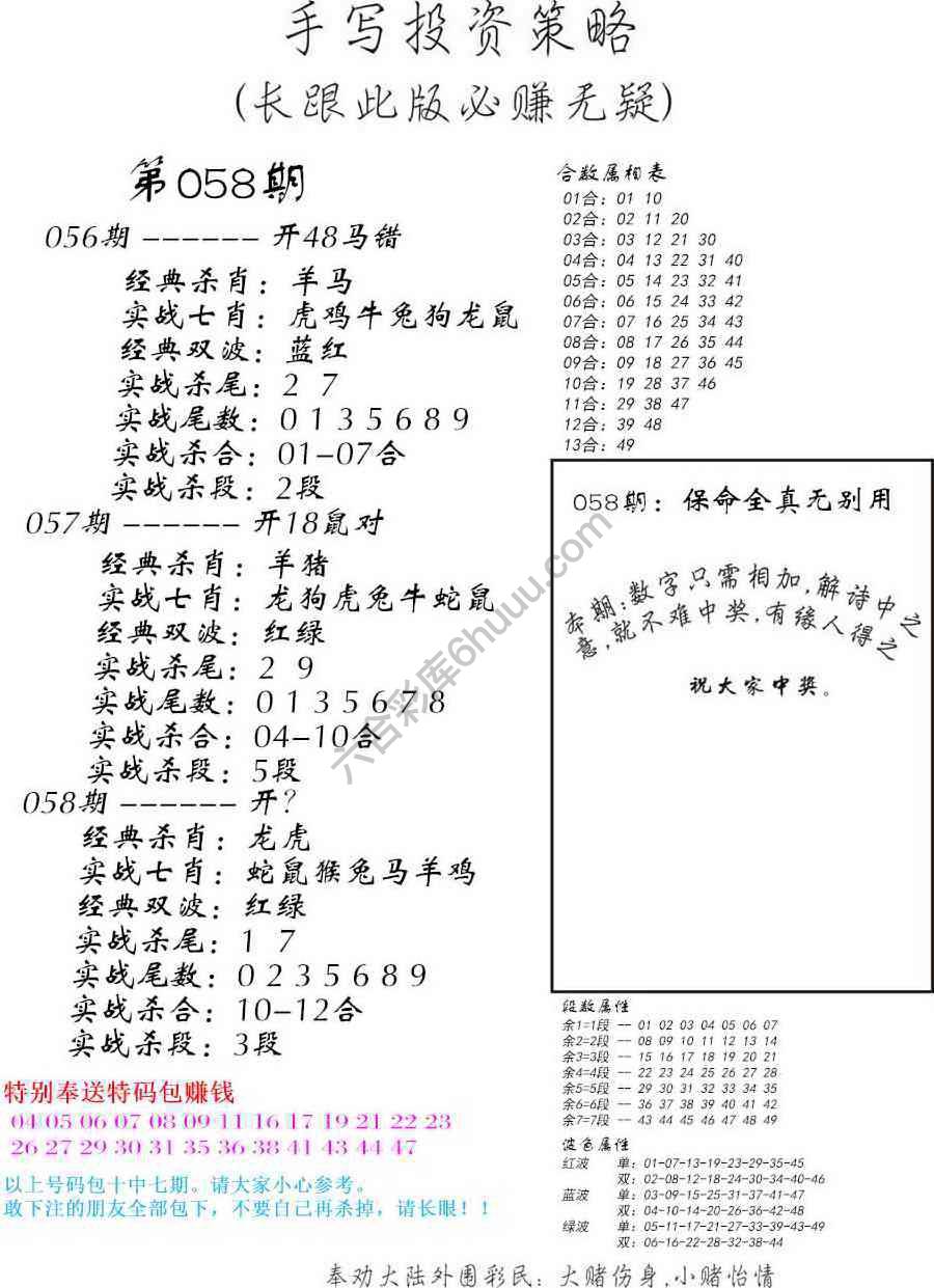 手写投资策略