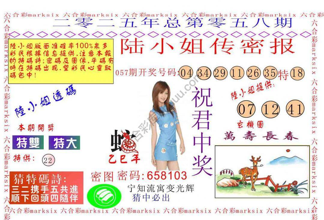 陆小姐传密