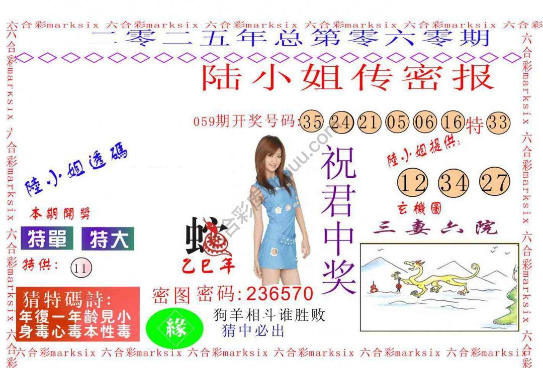 陆小姐传密