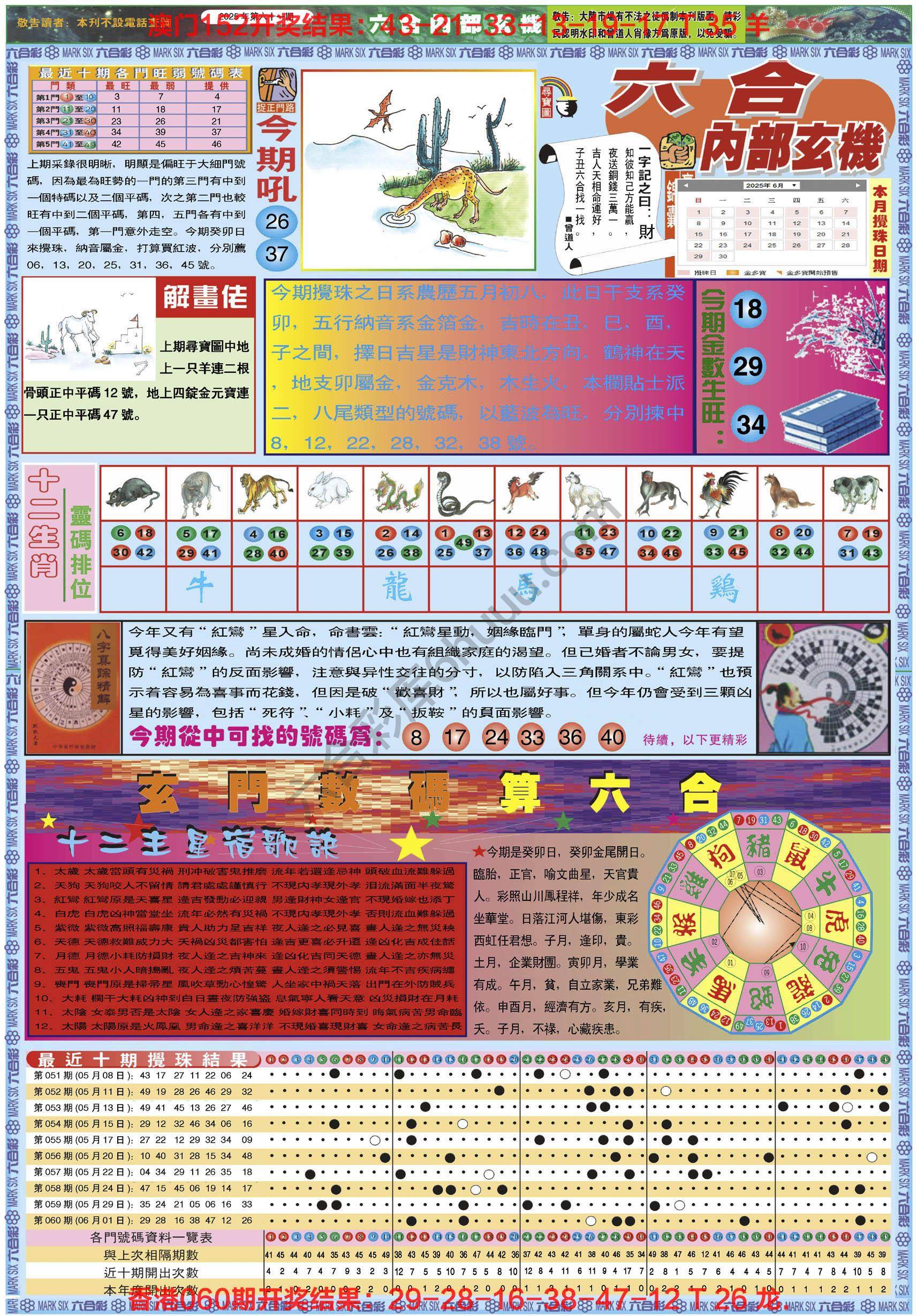 六合内部玄机港版