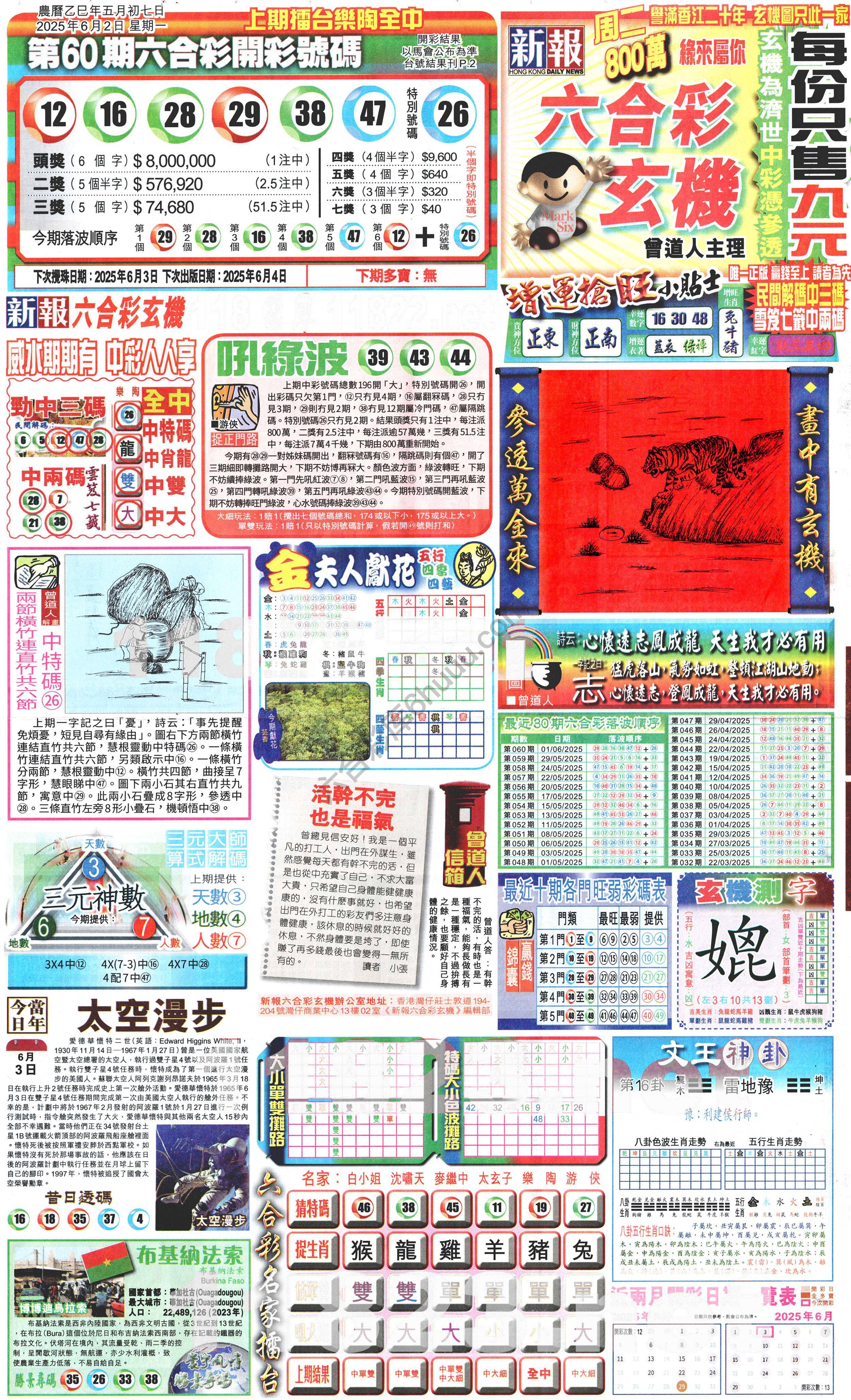 新报六合彩玄机
