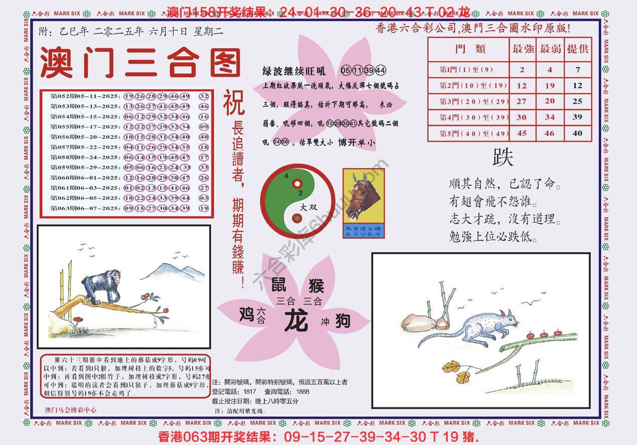 澳门三合图