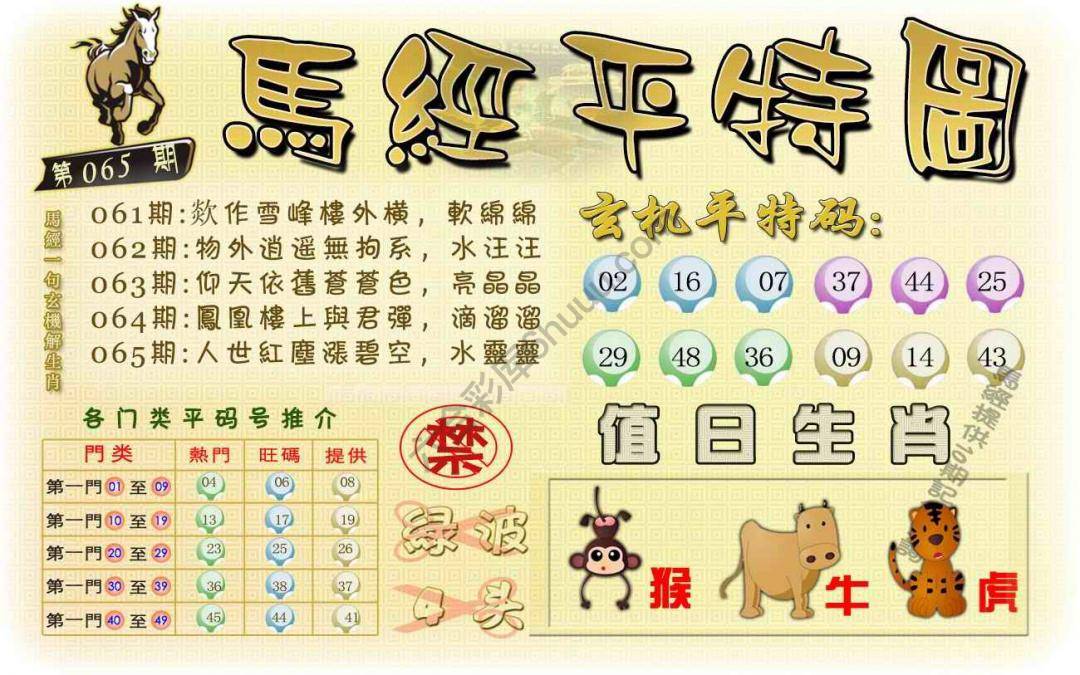 马经平特图