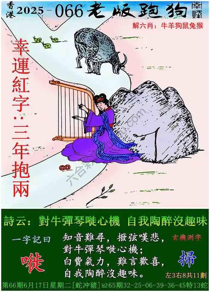 老版跑狗图