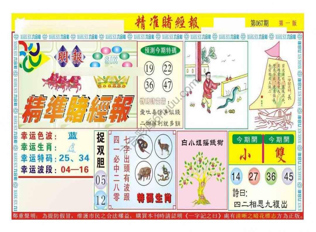 精准赌经报
