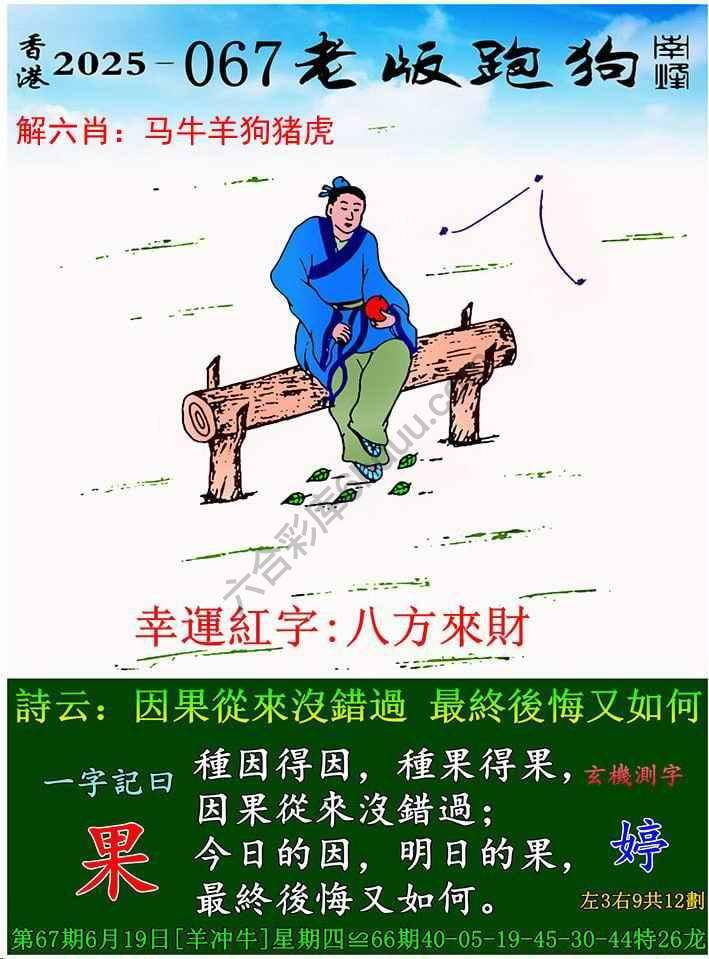 老版跑狗图