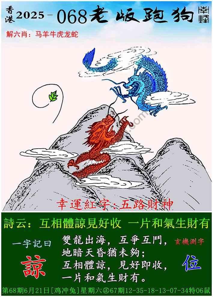 老版跑狗图