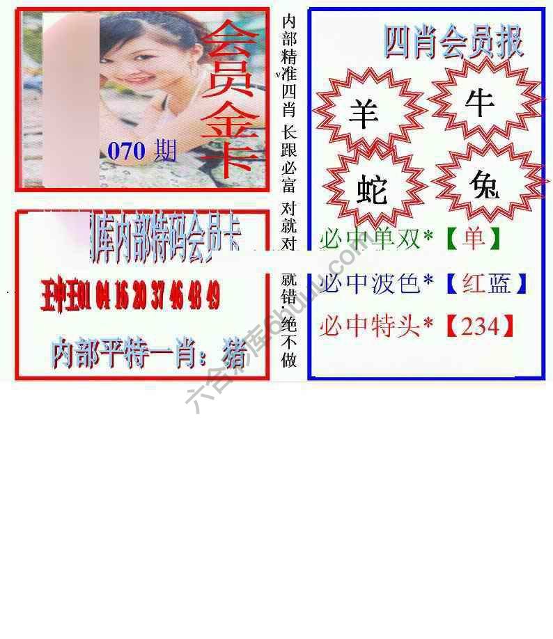 马经四肖会员报