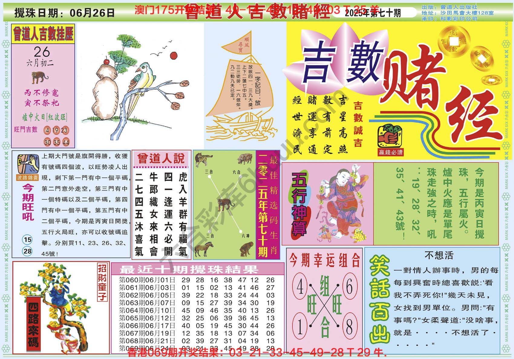 曾道人吉数赌经