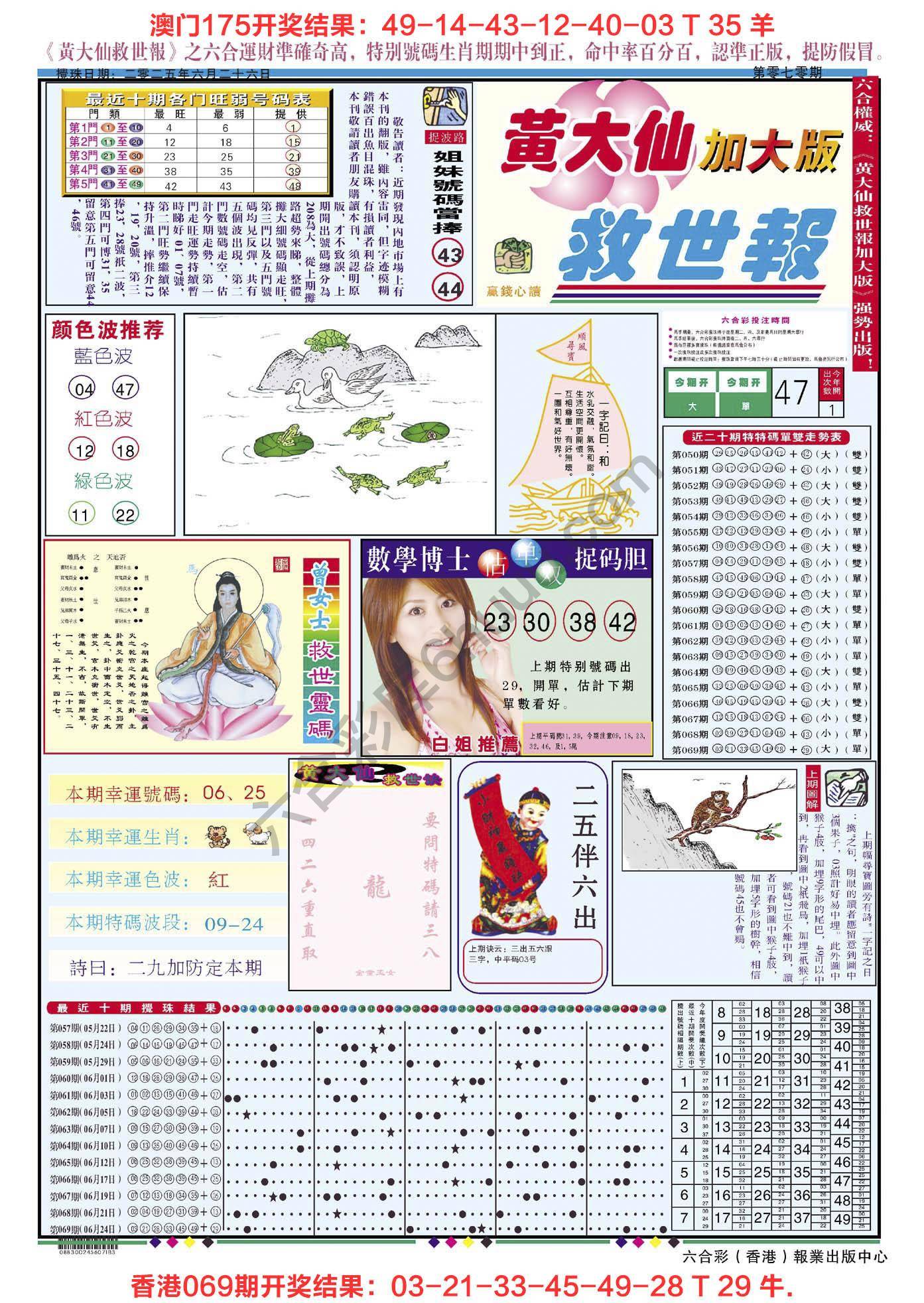 黄大仙救世报（加大版）