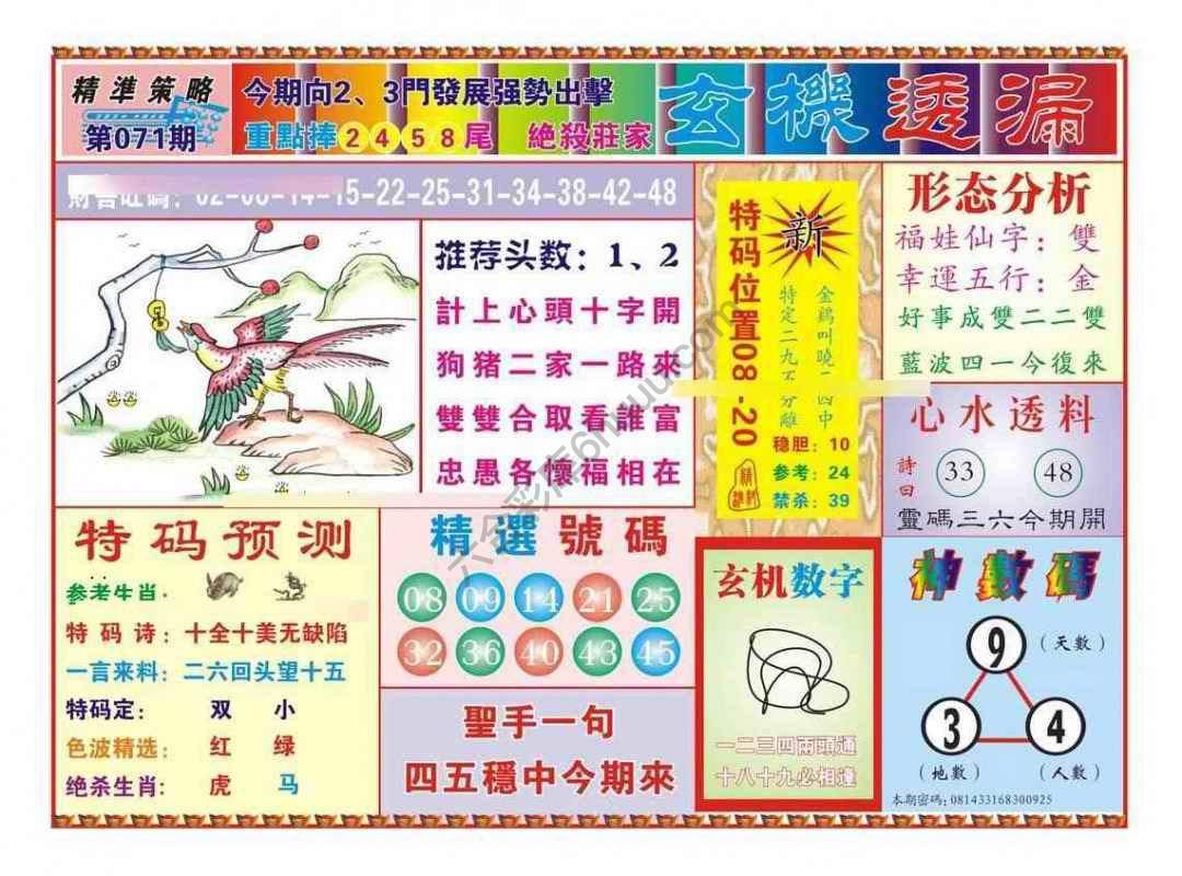 玄机透漏
