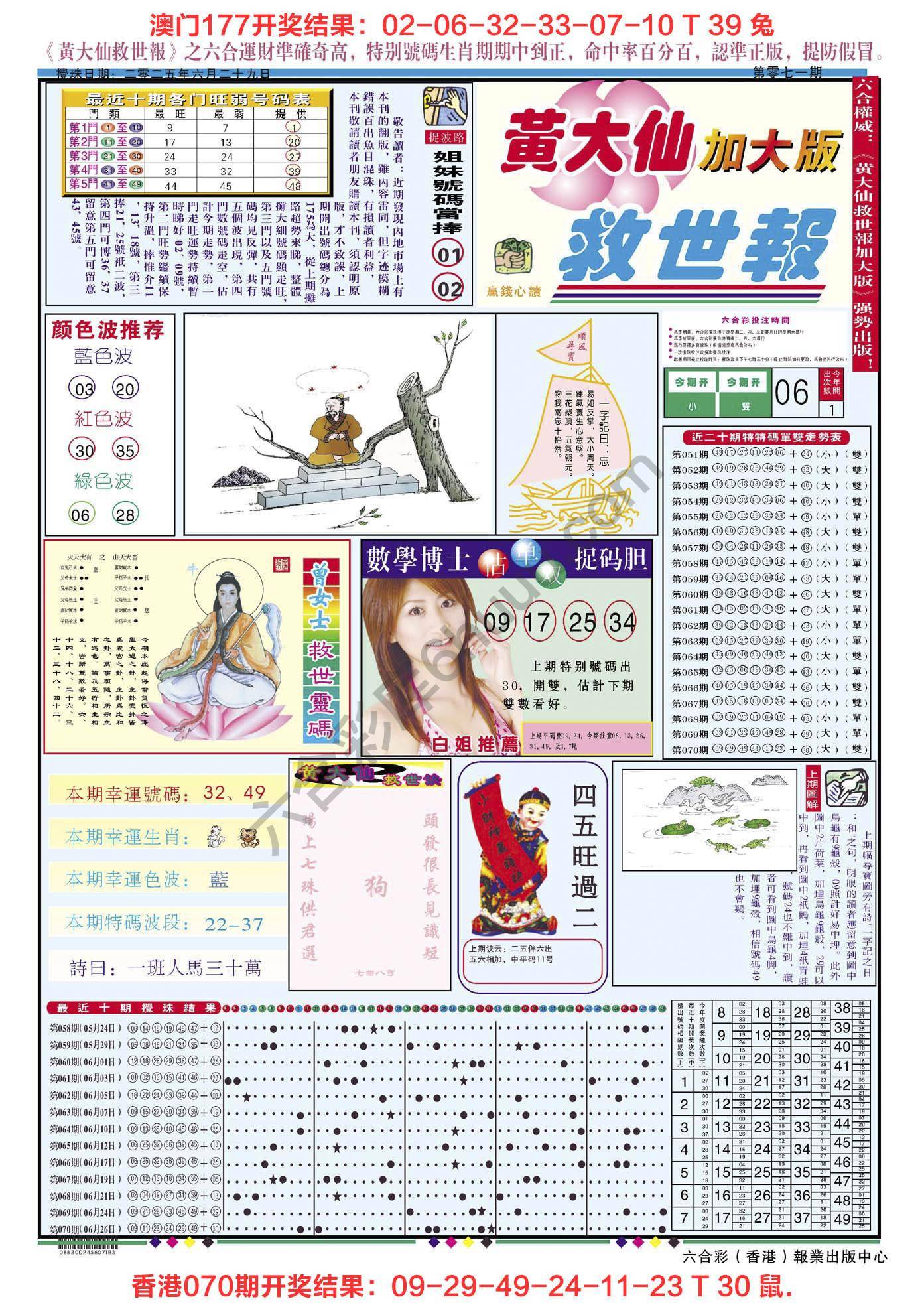 黄大仙救世报（加大版）