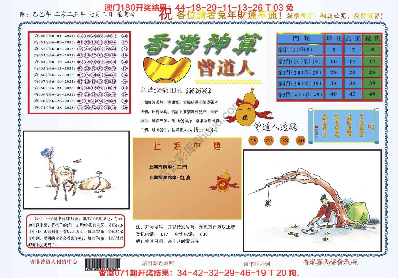 香港神算曾道人
