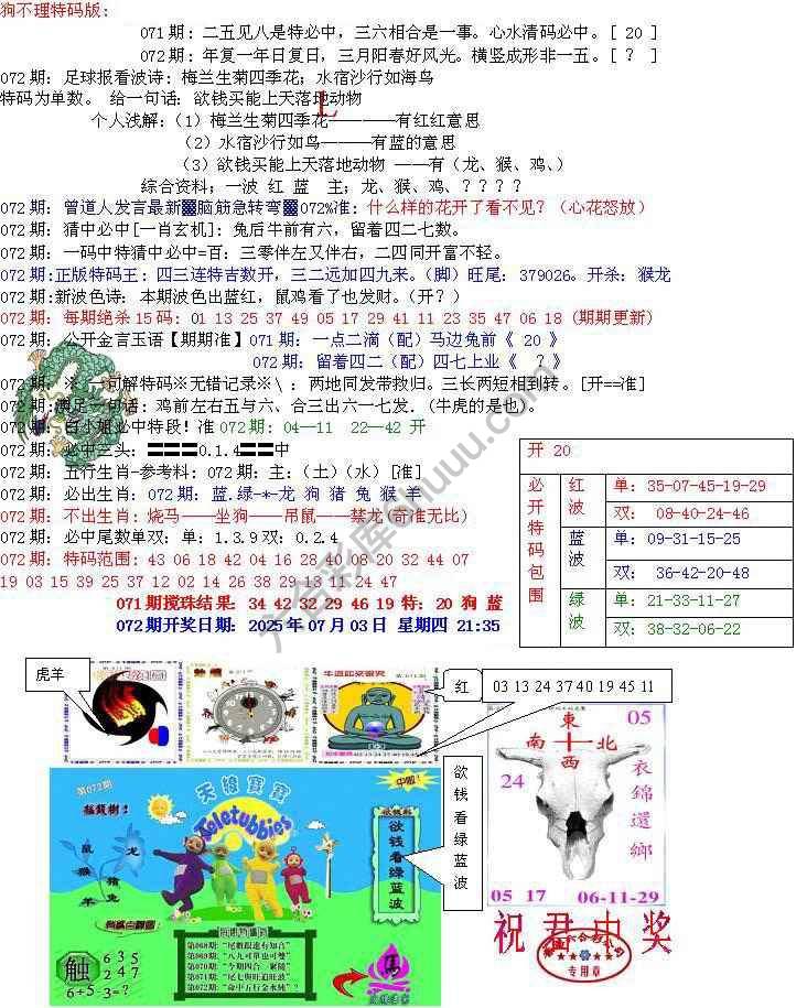 青龙五鬼报