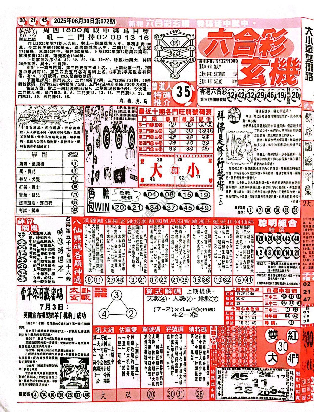 六合彩玄机