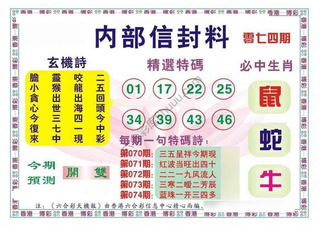 内部信封料