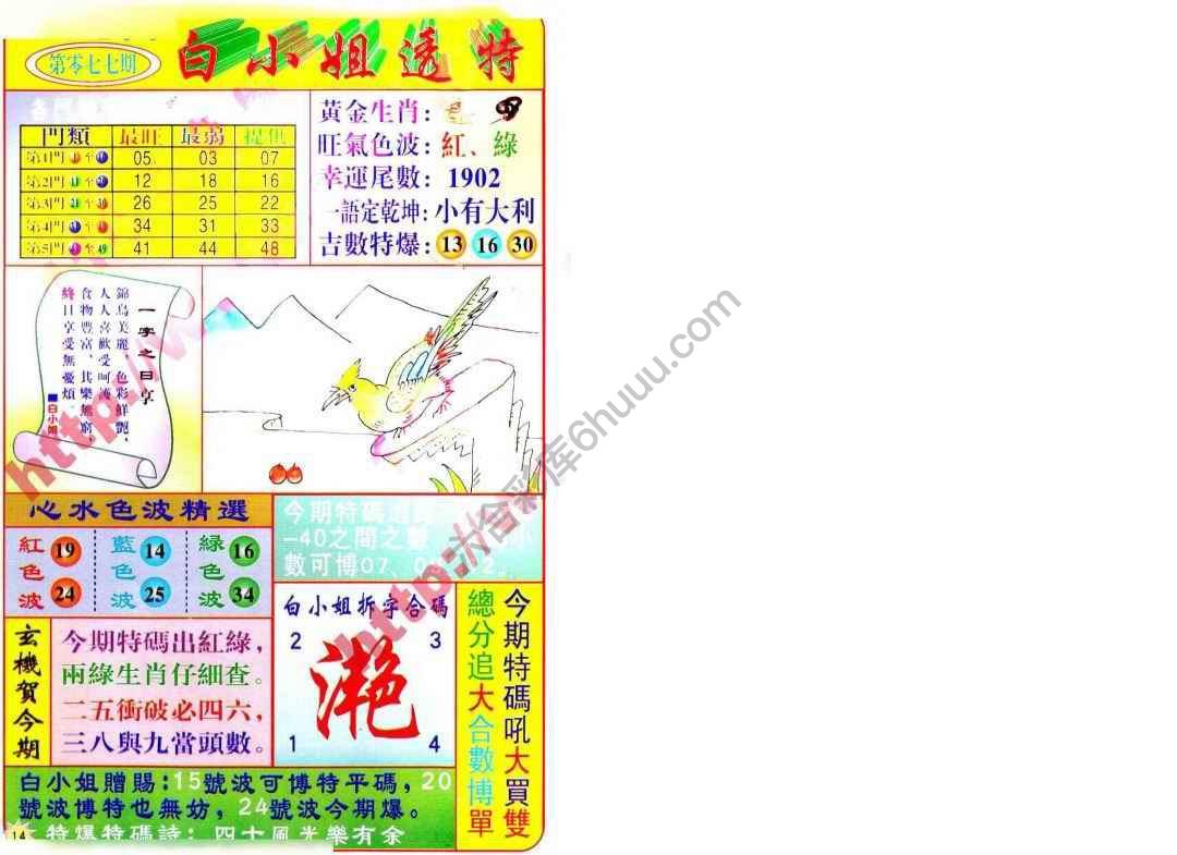 白小姐透特
