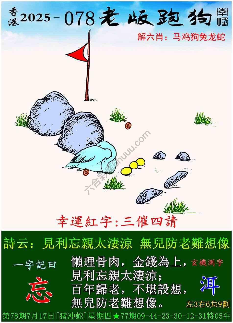老版跑狗图