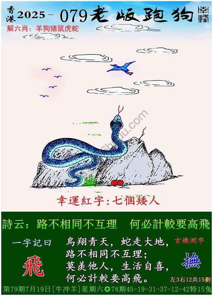 老版跑狗图