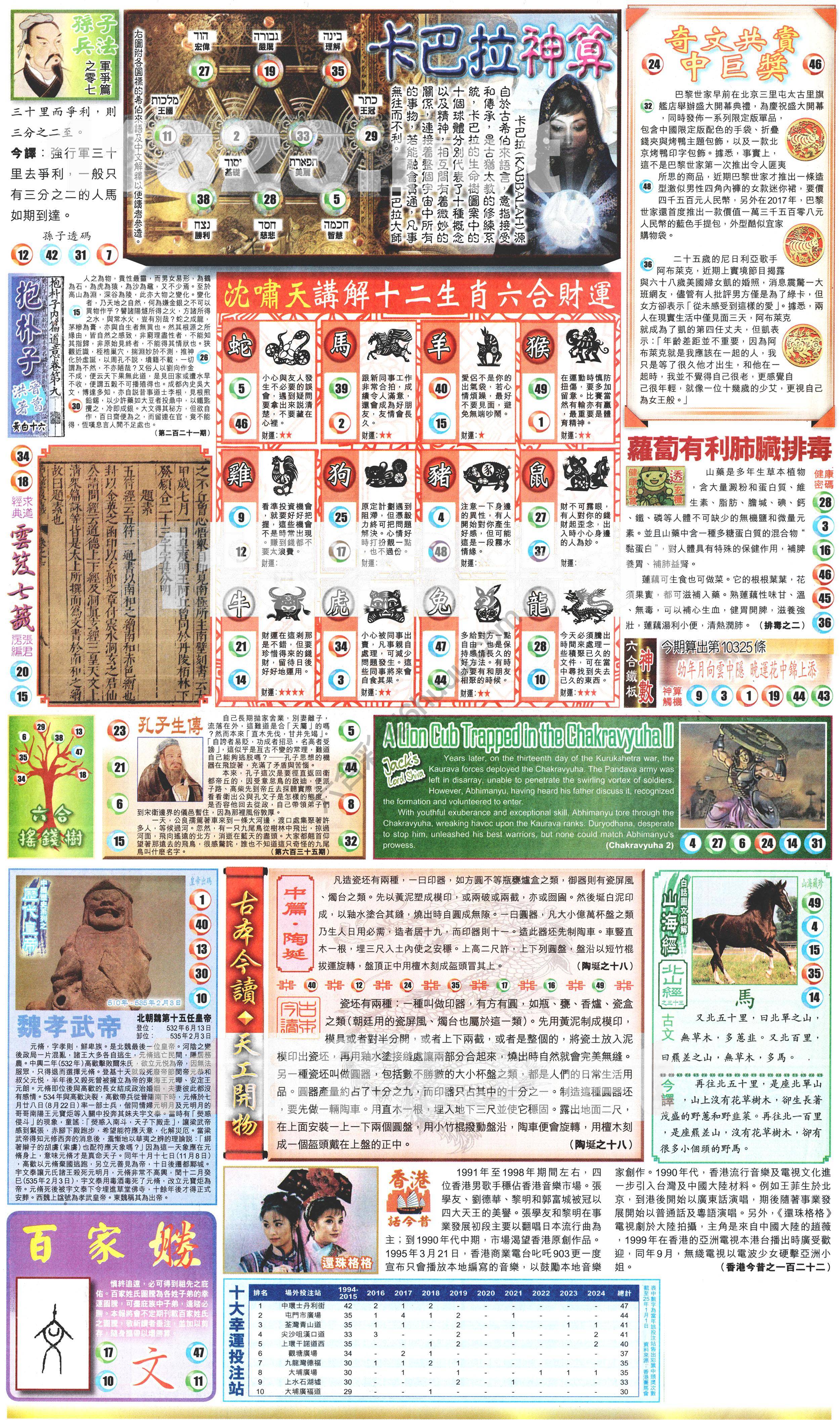 新报六合彩玄机