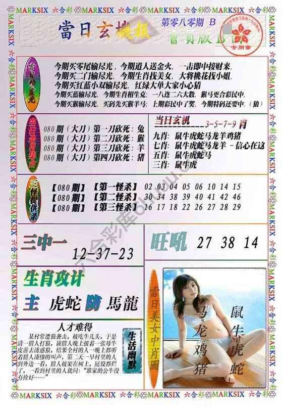 当日玄机报