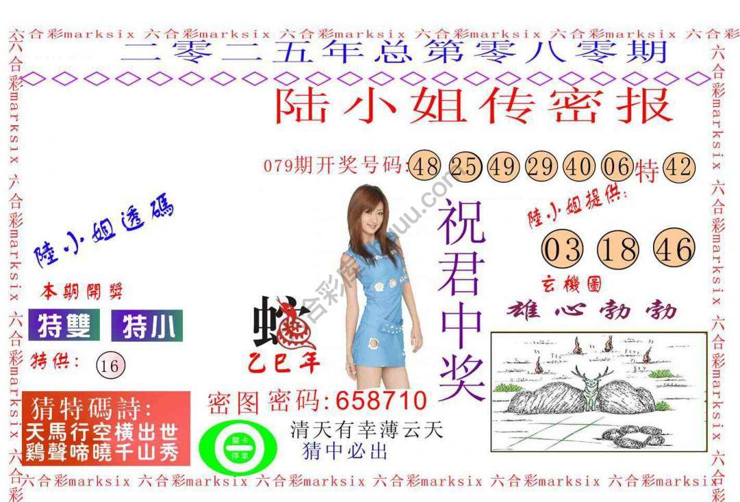 陆小姐传密