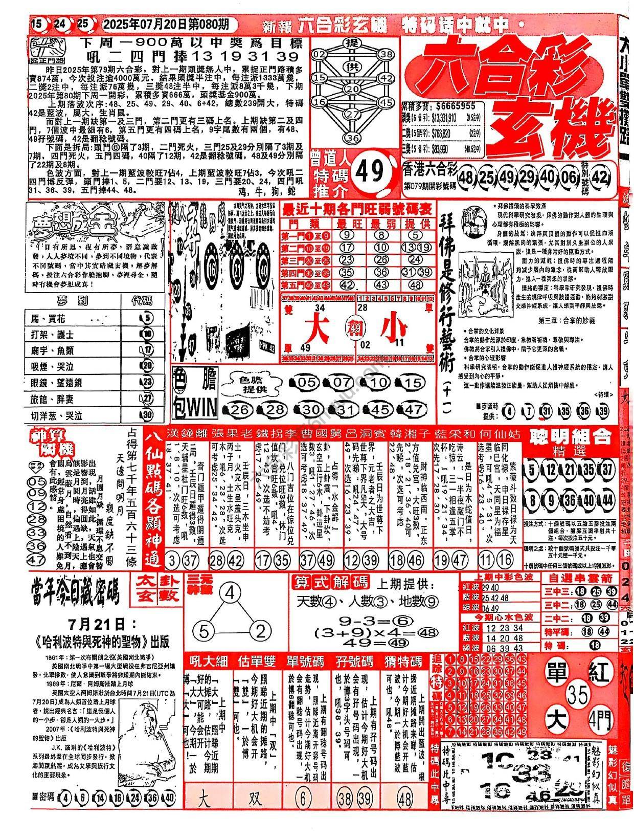 六合彩玄机